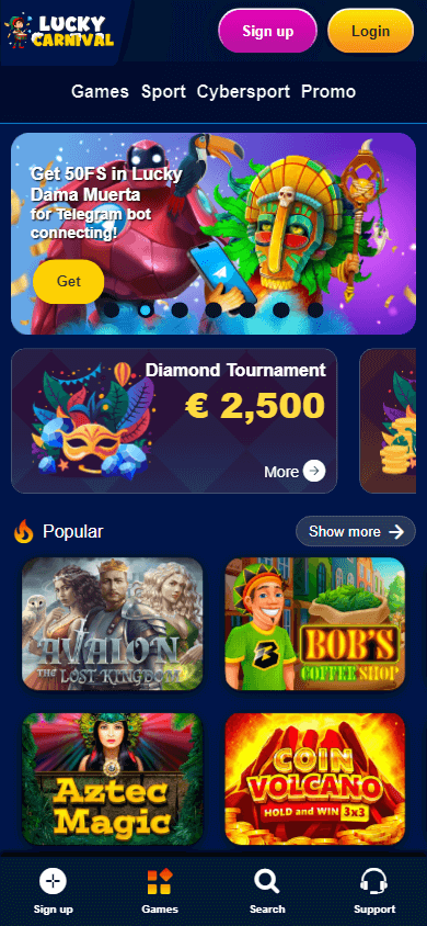Lucky Carnival Casino Mobile screenshot